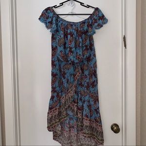 Paisley crop and bohemian skirt